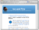 Ice & Fire on Safari 2 - Mac OS X Tiger