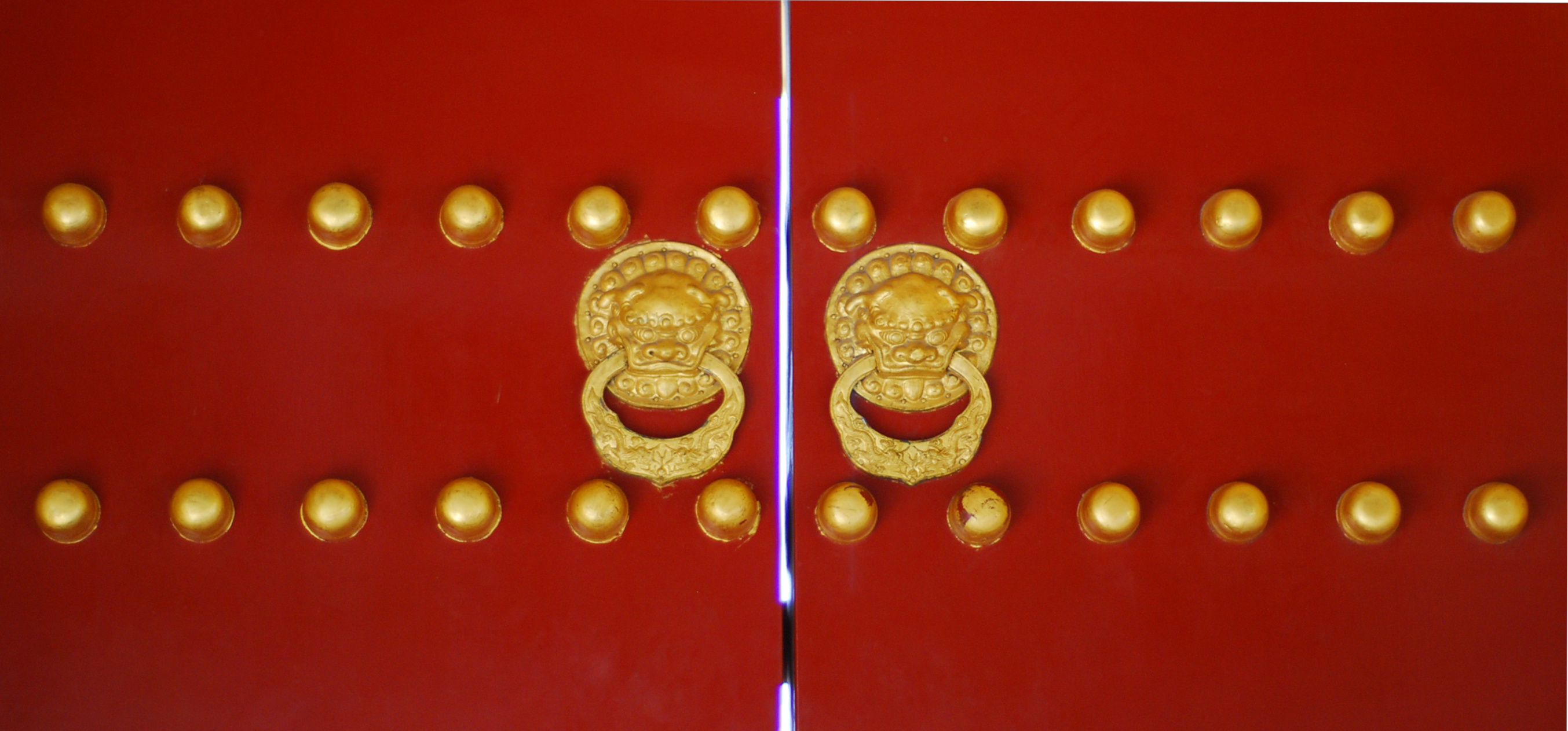 Closed Door at Gateway in Forbidden City